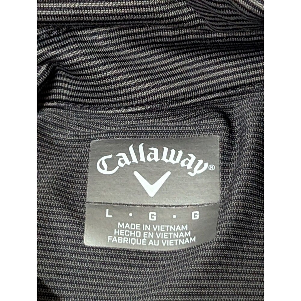 LOT OF 2 Callaway Opti-Dri Golf Polo Mens Large S/S Gray White Logo Stretch - Picture 7 of 14